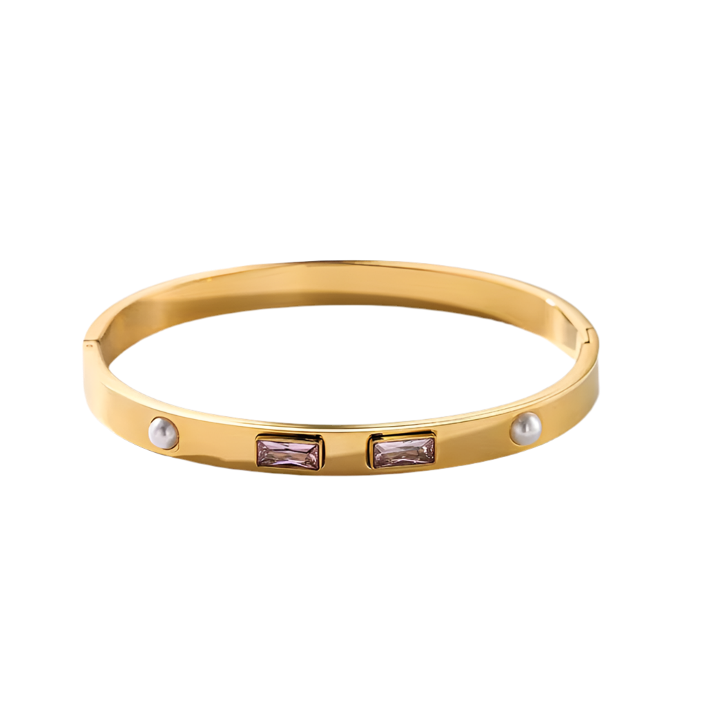 Purple Stoned Bangle