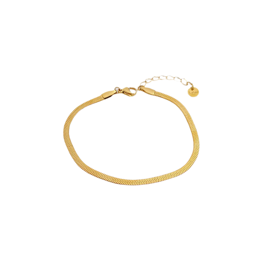 Flat Snake Chain Bracelet