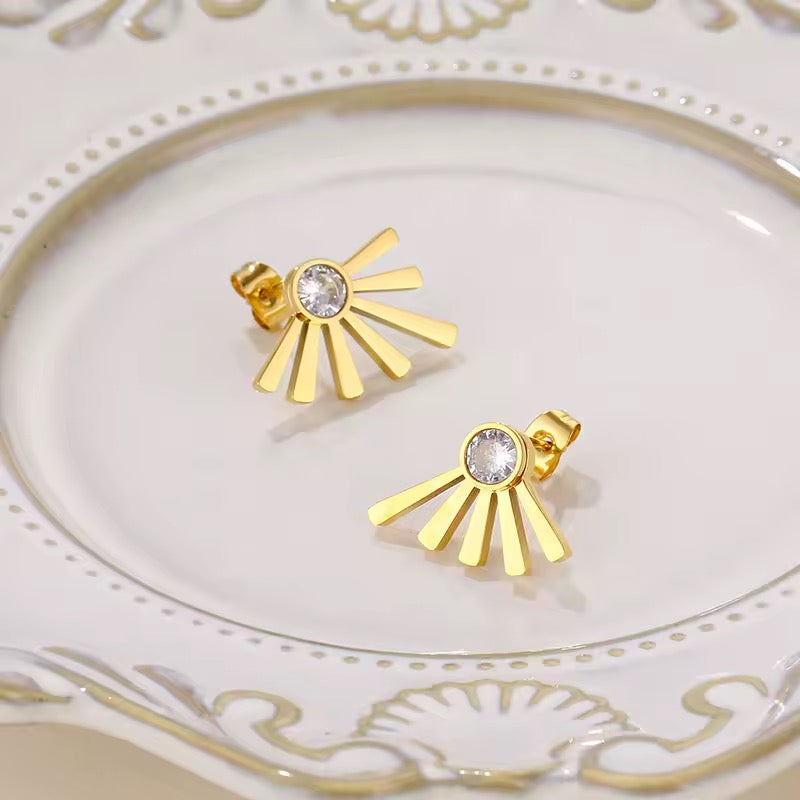 Zircon Star Earrings