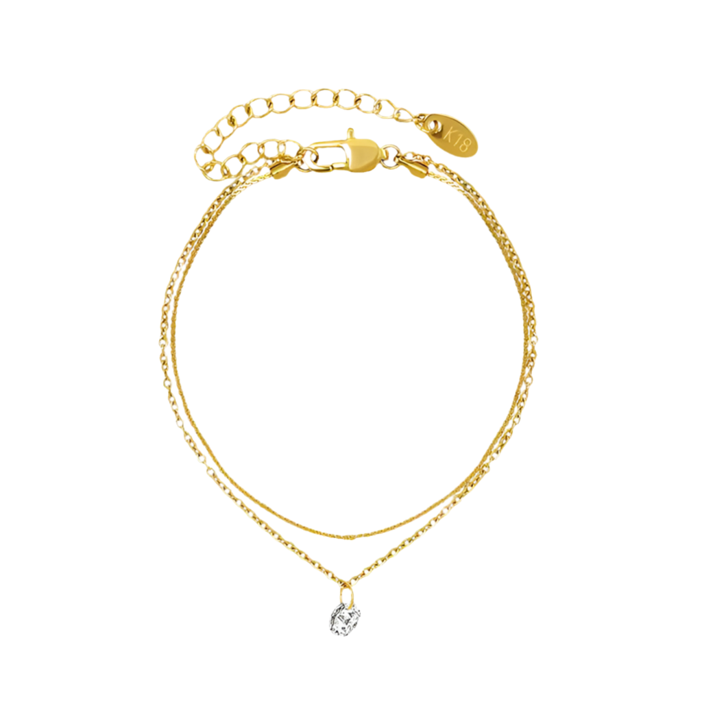 Double Layered Zironica Anklet