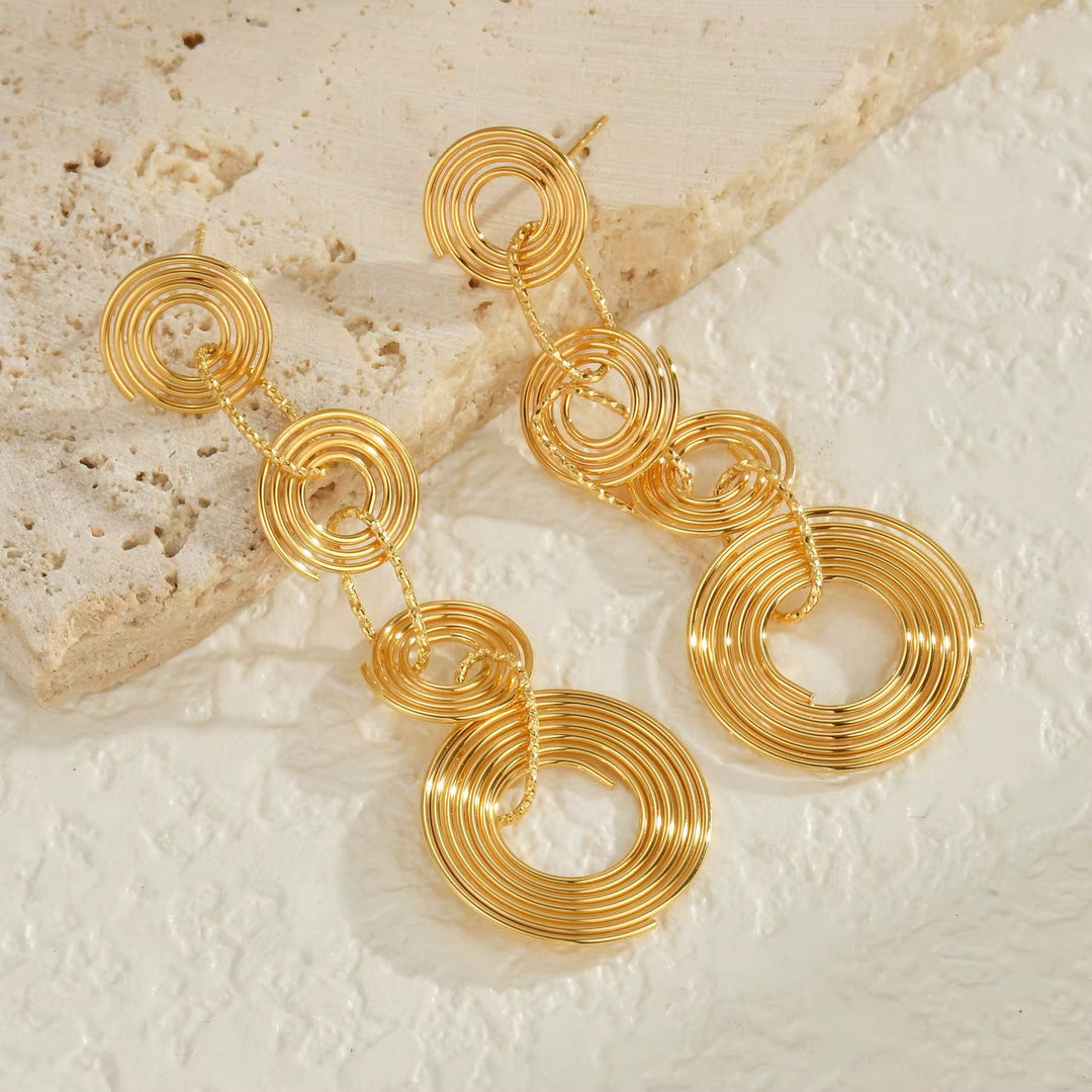 Solaria Spiral Earrings
