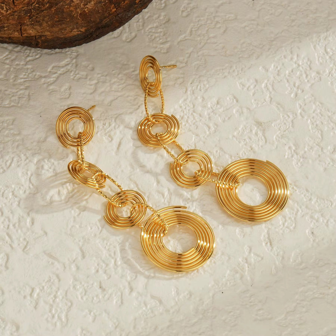 Solaria Spiral Earrings