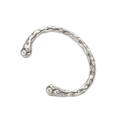 Hammered Silver Bangle