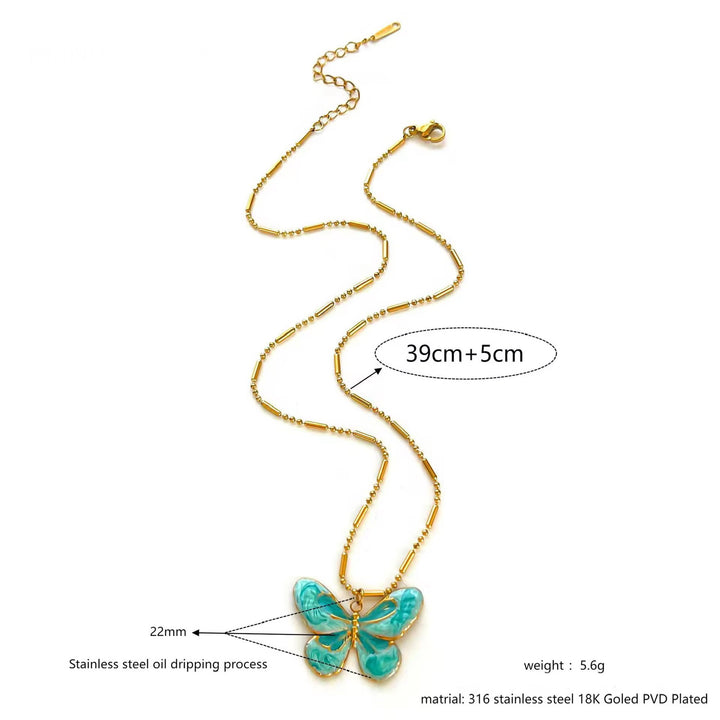 Azure Wings Necklace