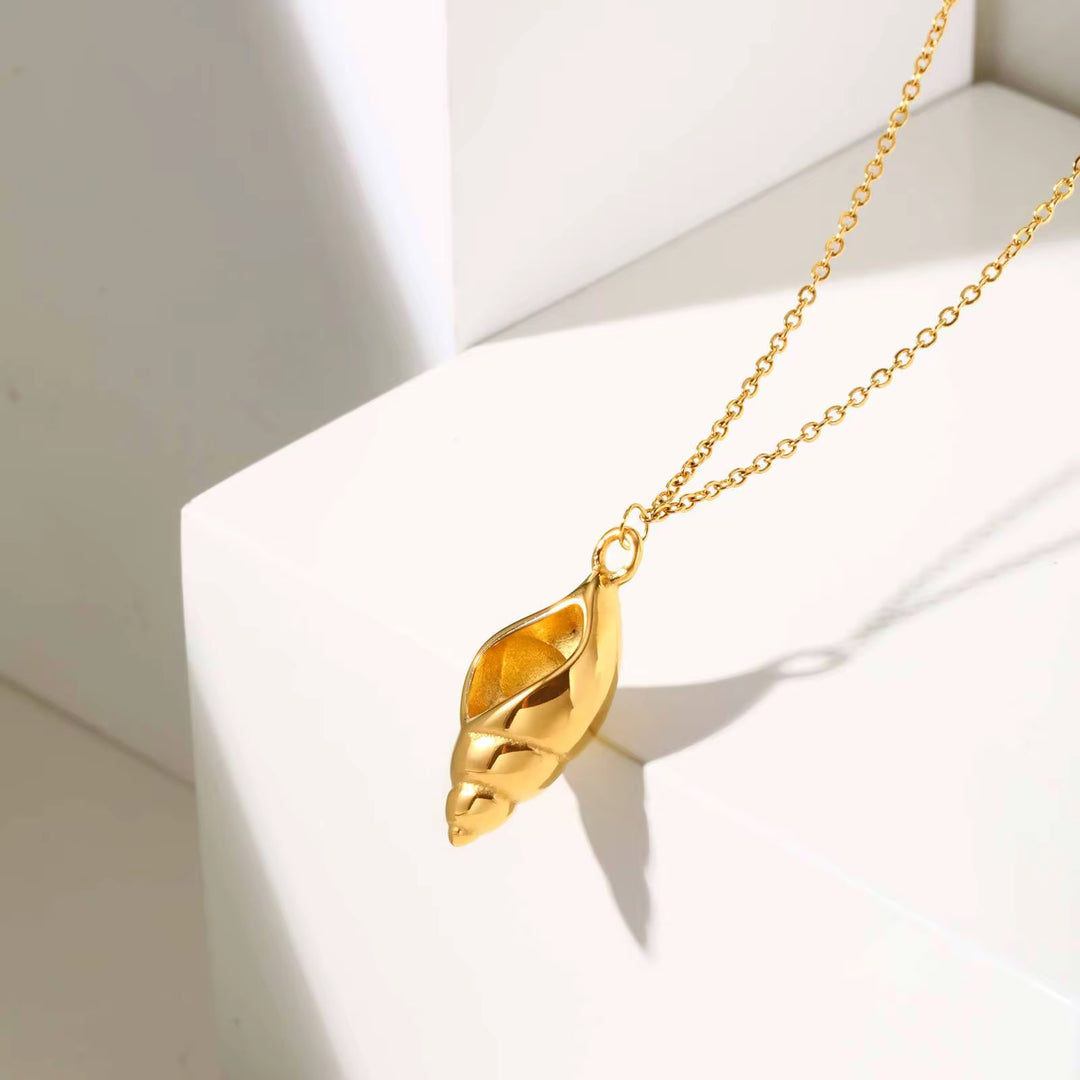 Golden Tide Shell Necklace