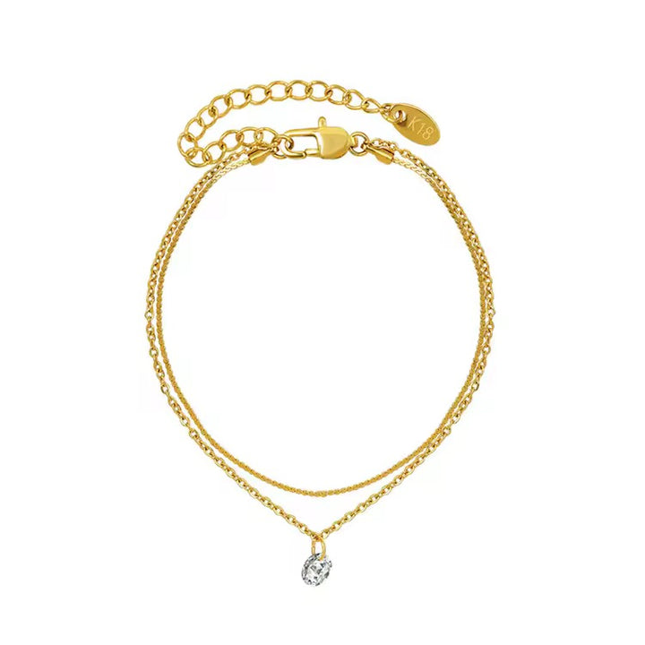 Double Layered Zironica Anklet