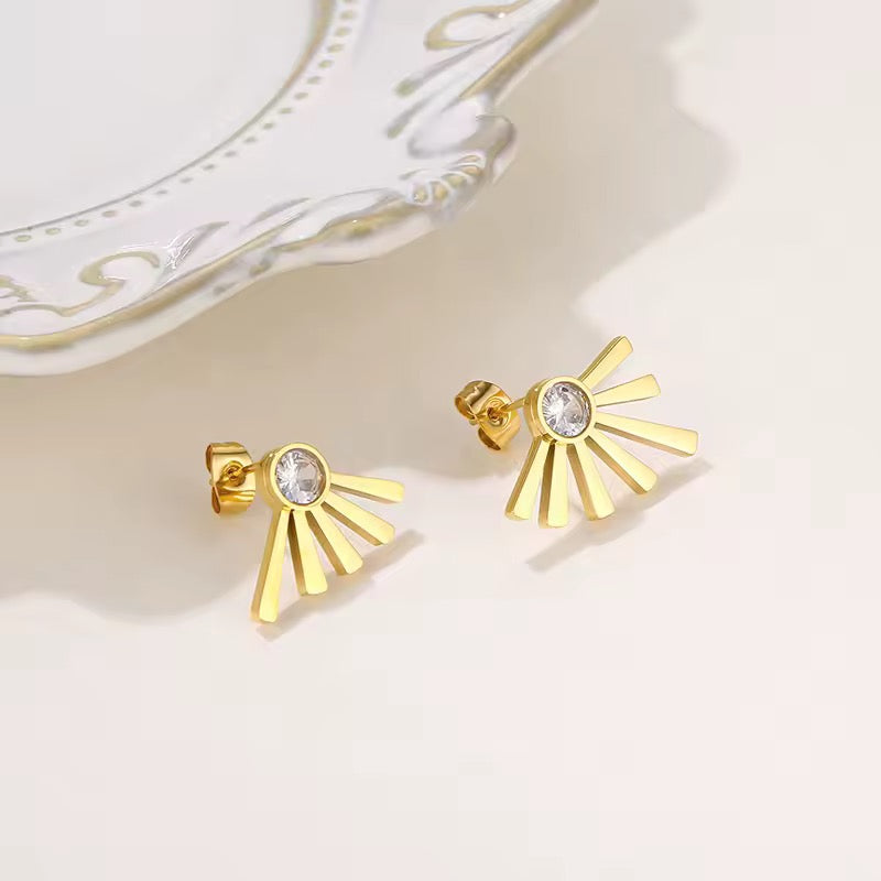Zircon Star Earrings