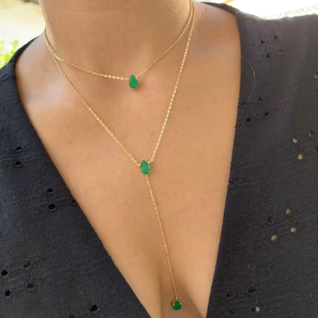 Emerald Cascade Necklace