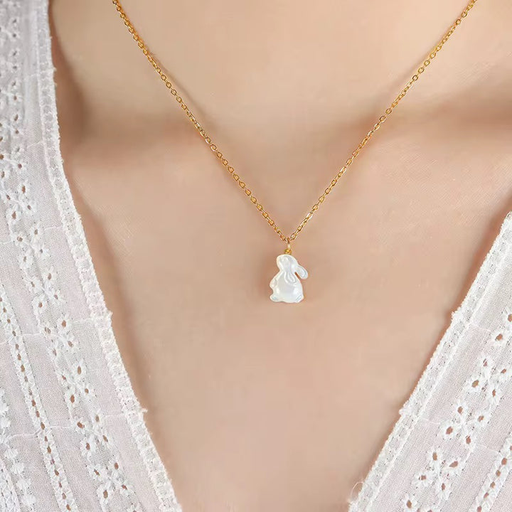 Pearl Bunny Necklace
