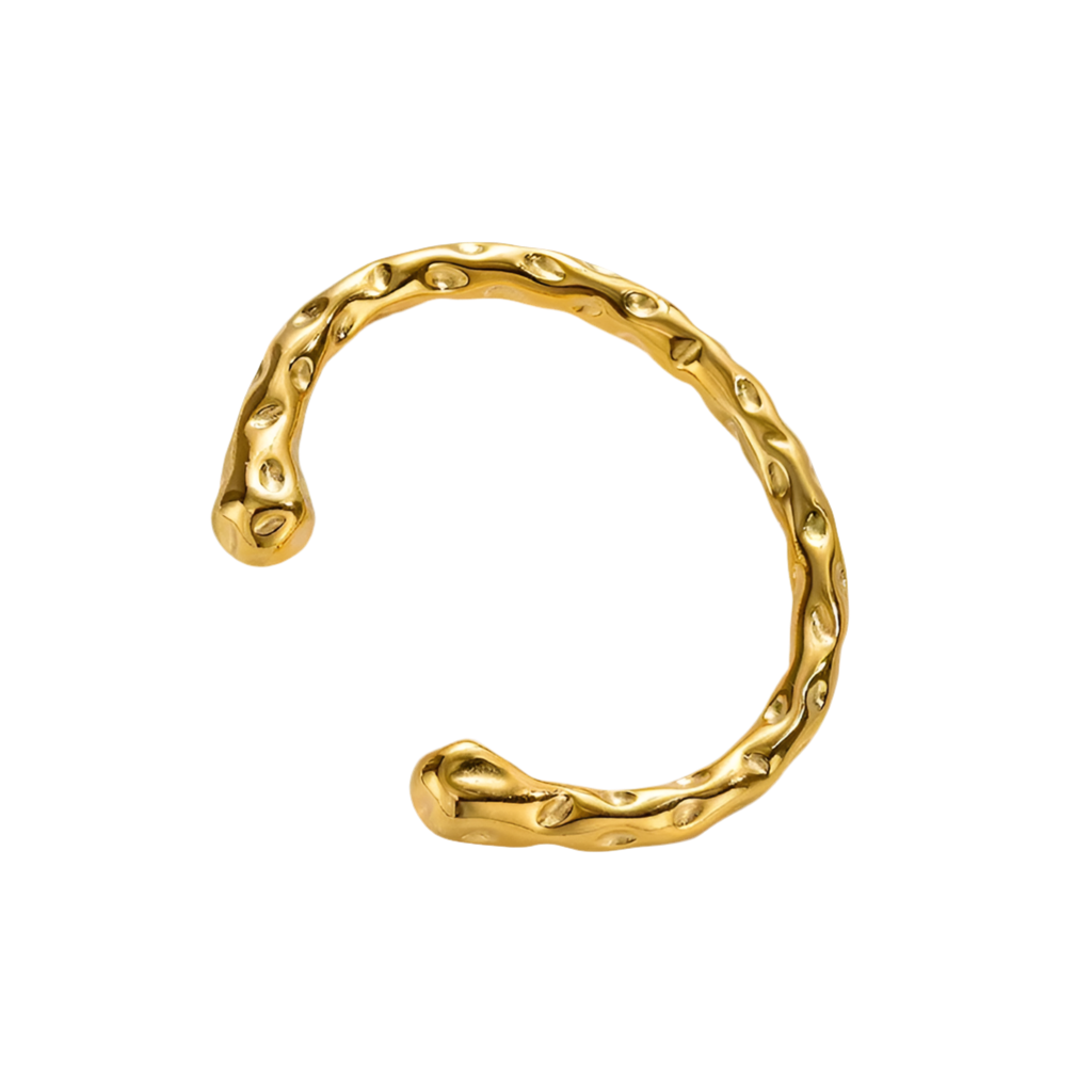 Hammered Golden Bangle