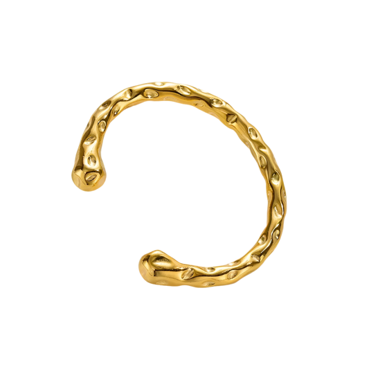 Hammered Golden Bangle