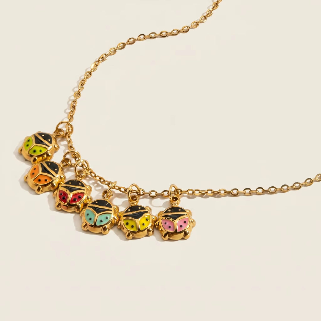 Lucky Ladybug Charm Necklace
