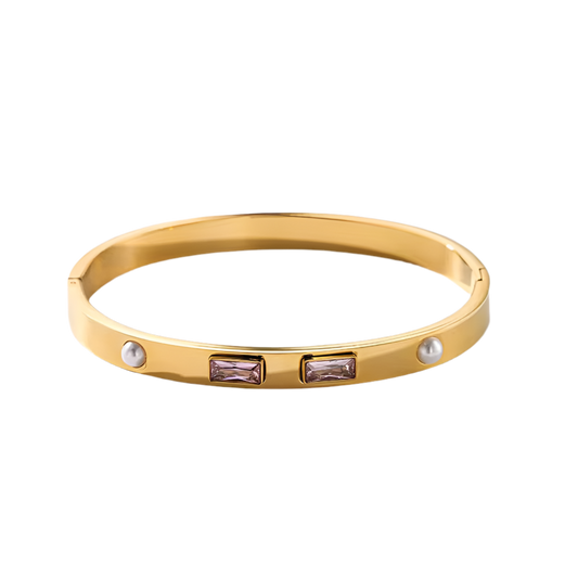 Purple Stoned Bangle