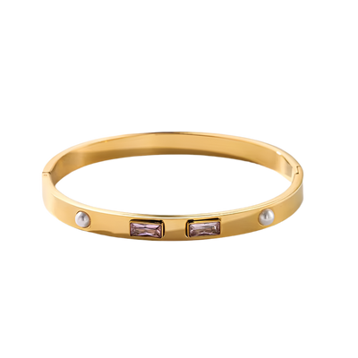 Purple Stoned Bangle