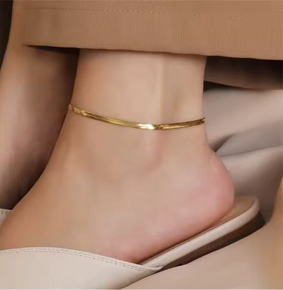 Snake chain anklet