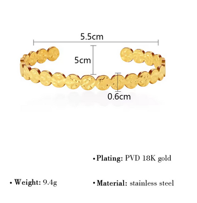 Hammered Dots Bangle