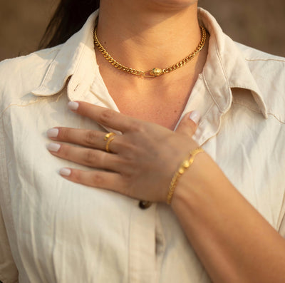 Emerald Charm Necklace
