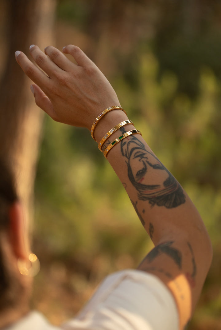 Purple Stoned Bangle