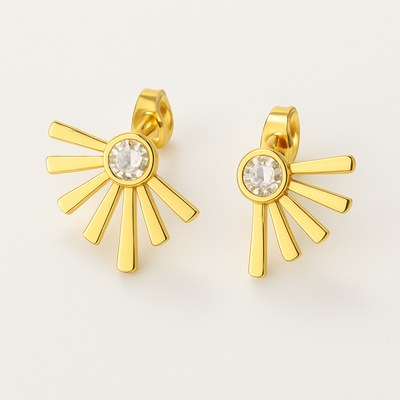 Zircon Star Earrings