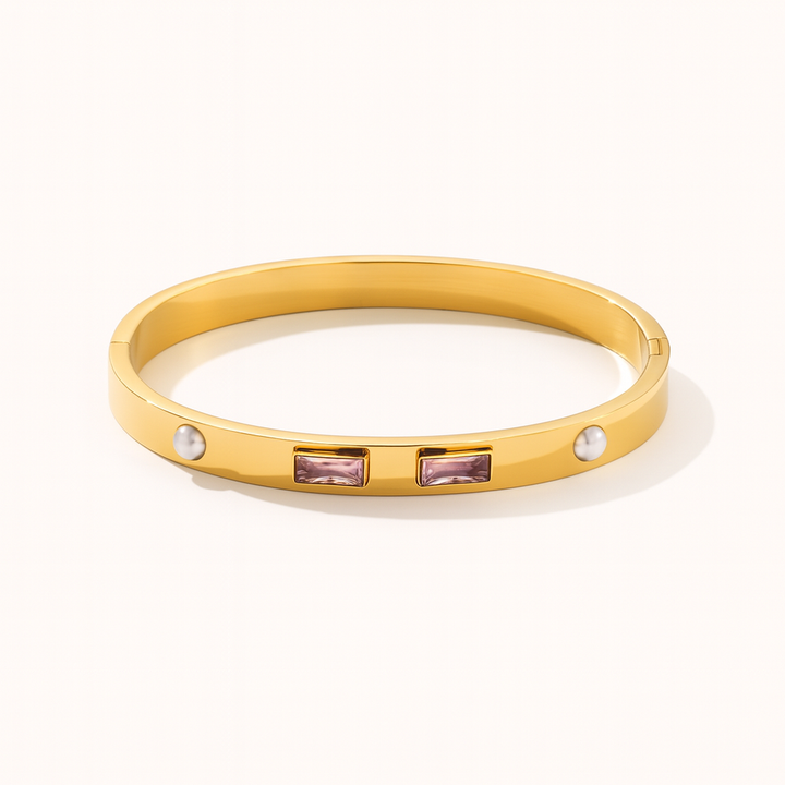 Purple Stoned Bangle