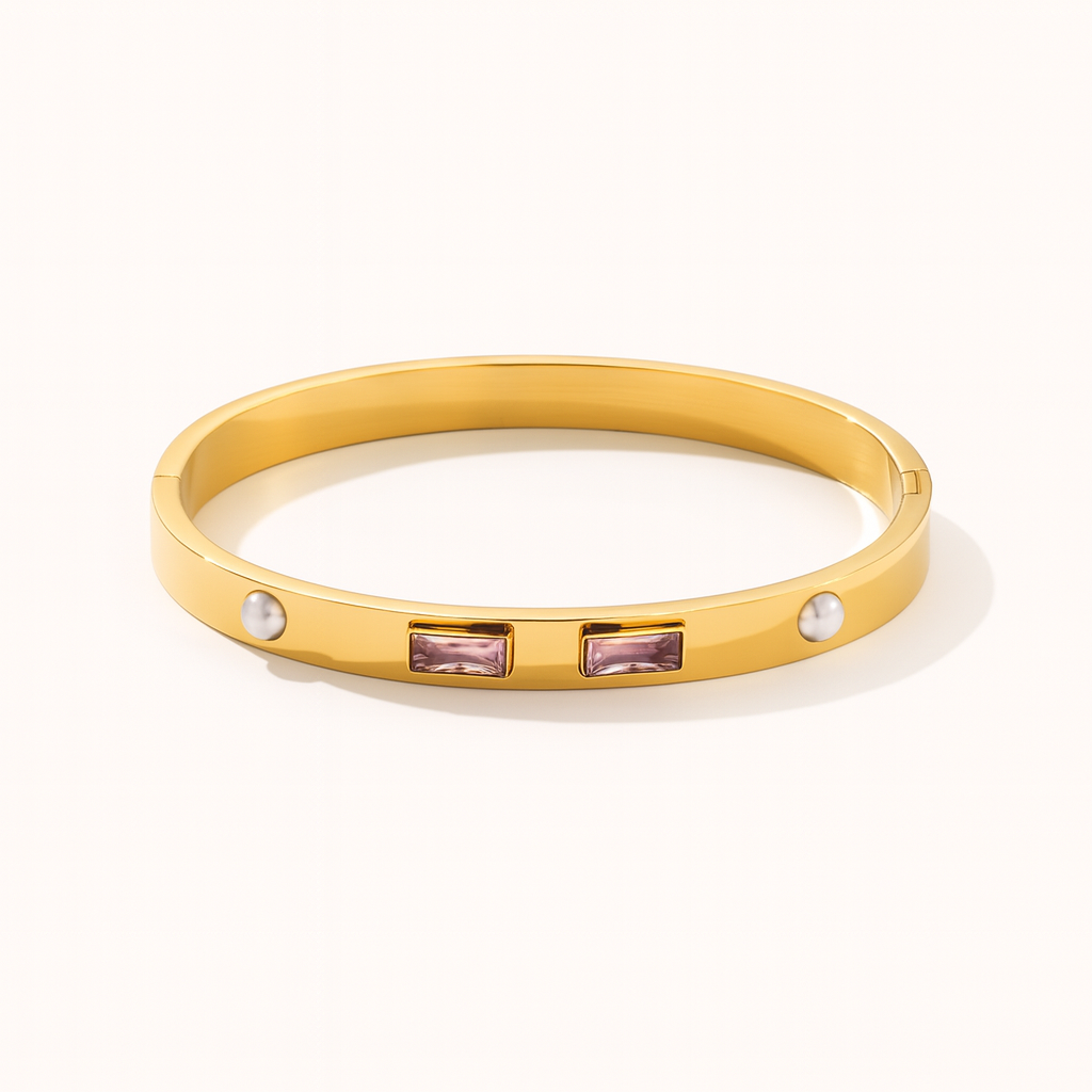 Purple Stoned Bangle