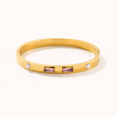 Purple Stoned Bangle