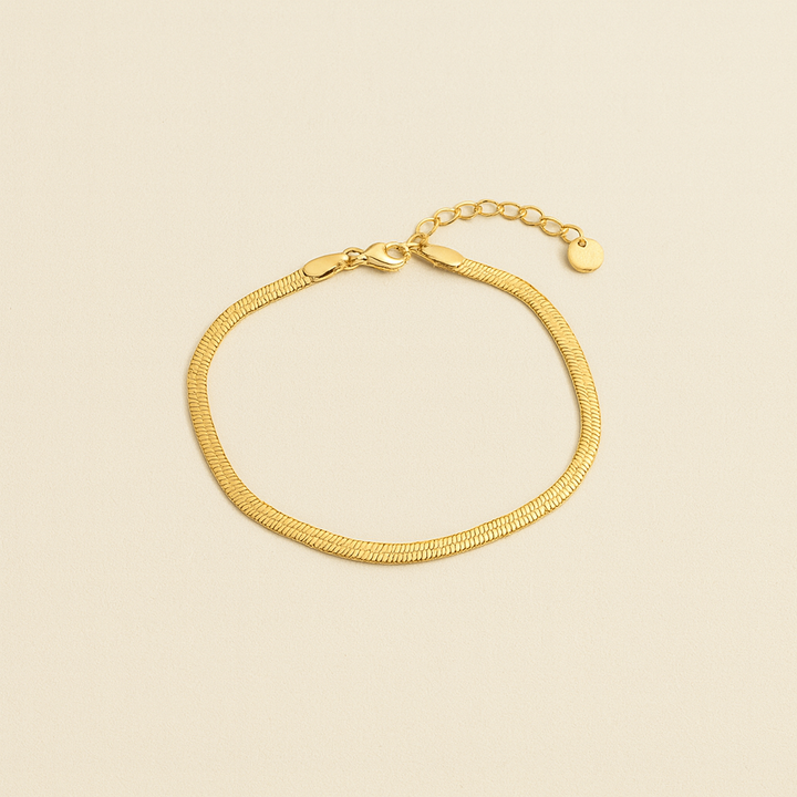 Flat Snake Chain Bracelet