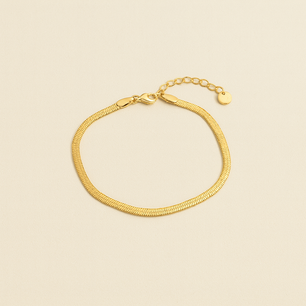 Flat Snake Chain Bracelet