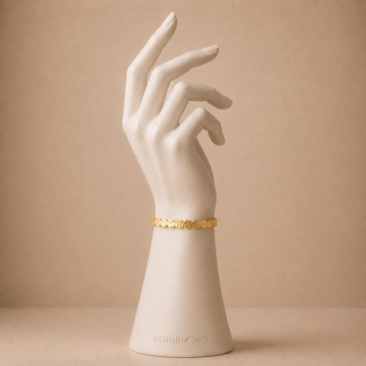 Hammered Dots Bangle