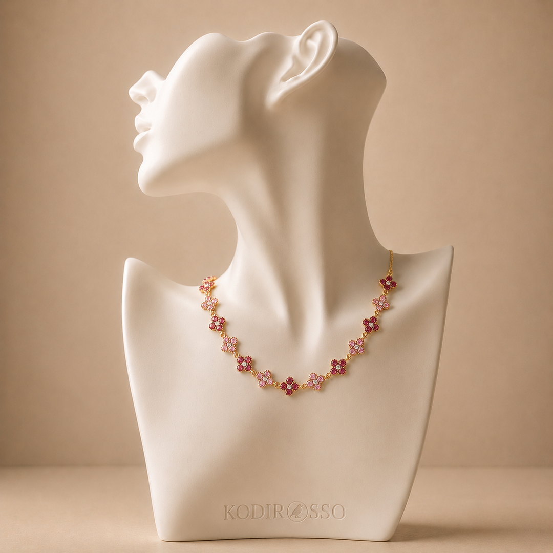 Rosé Blossom Necklace