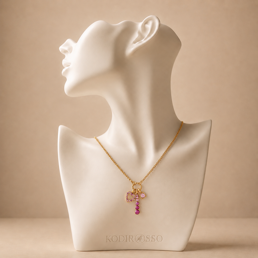 Rosé Charm Necklace