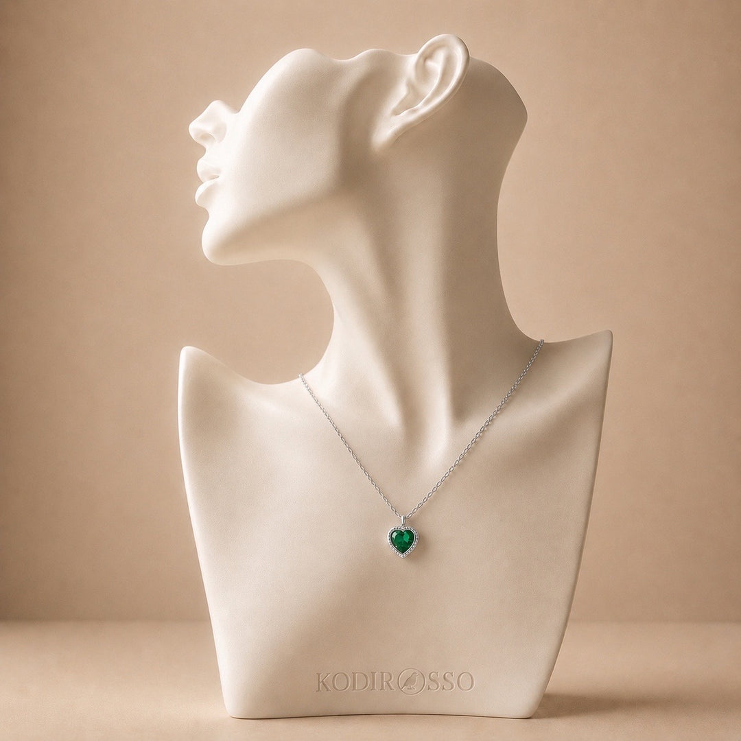 Emerald Heart Necklace